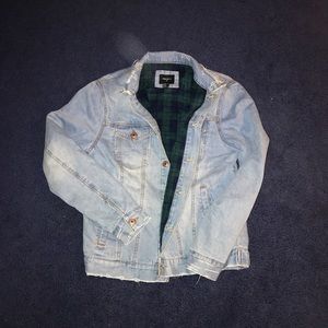 Plush-Lined Denim Jacket